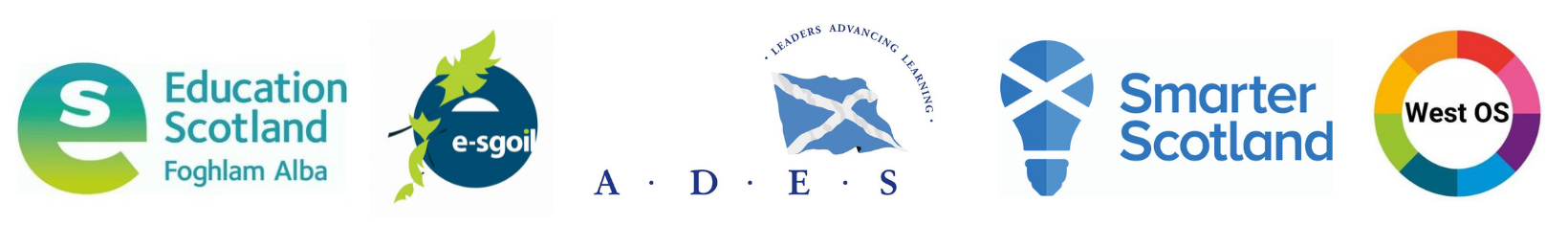 5 logos including Education Scotland